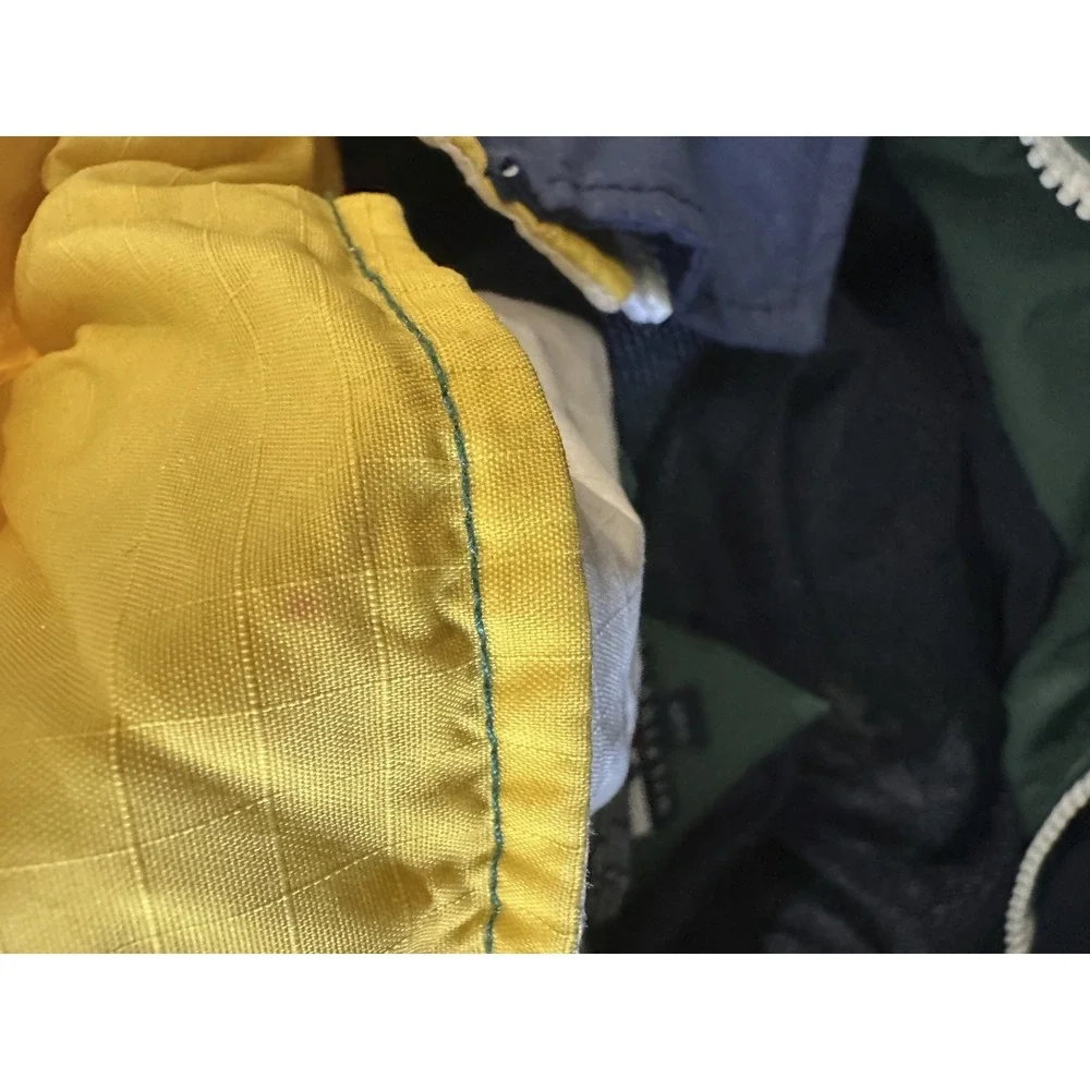 VINTAGE Tommy Hilfiger Sailing Gear Colorblock 90s Jacket Mens XL Green Navy - Picture 7 of 16